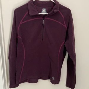 Eddie Bauer First Ascent plum colored fleece.